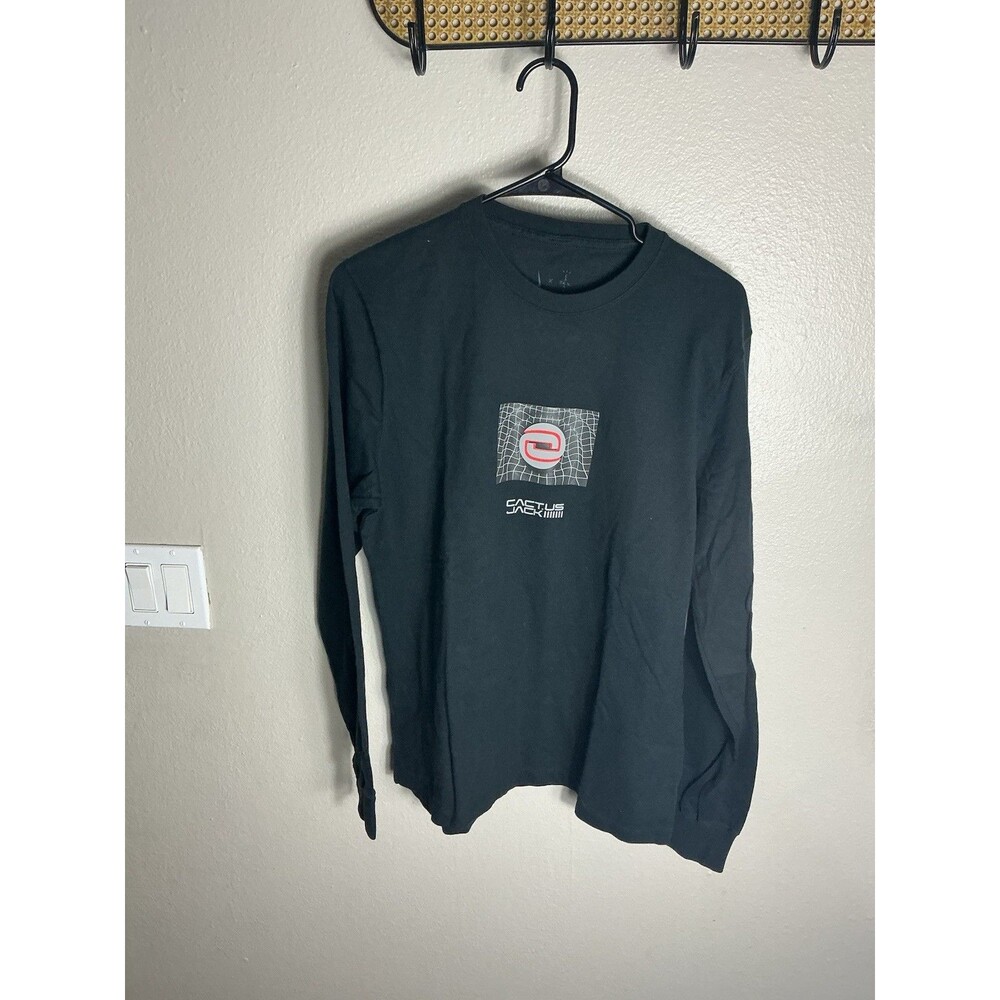 Travis Scott x Nike Long Sleeve Shirt Service Center Cactus Jack Black Size XS